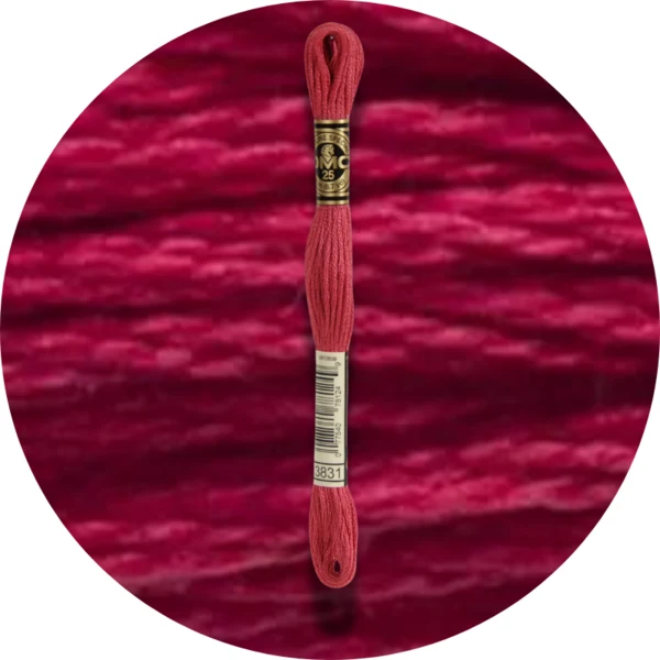 DMC Mouliné Spécial 25 Broderigarn, Ensfarvet, Røde/Gule/Orange nuancer